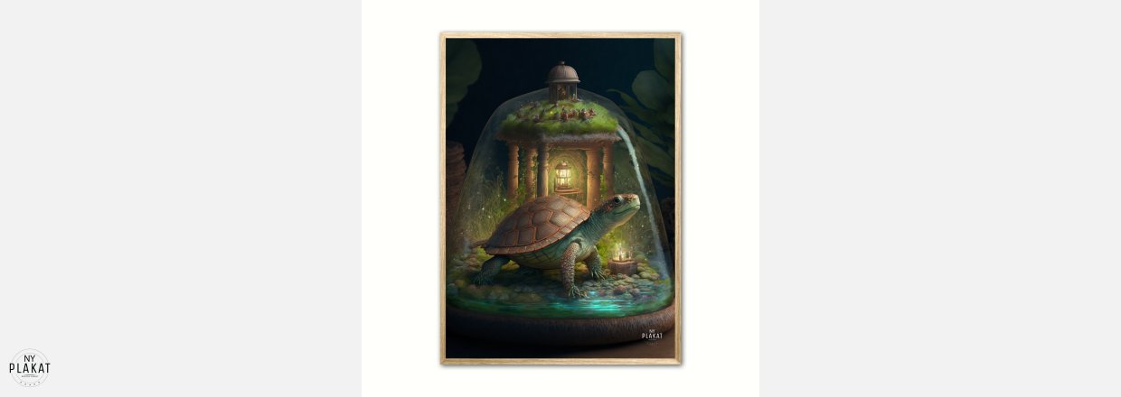 Skildpadde i diorama