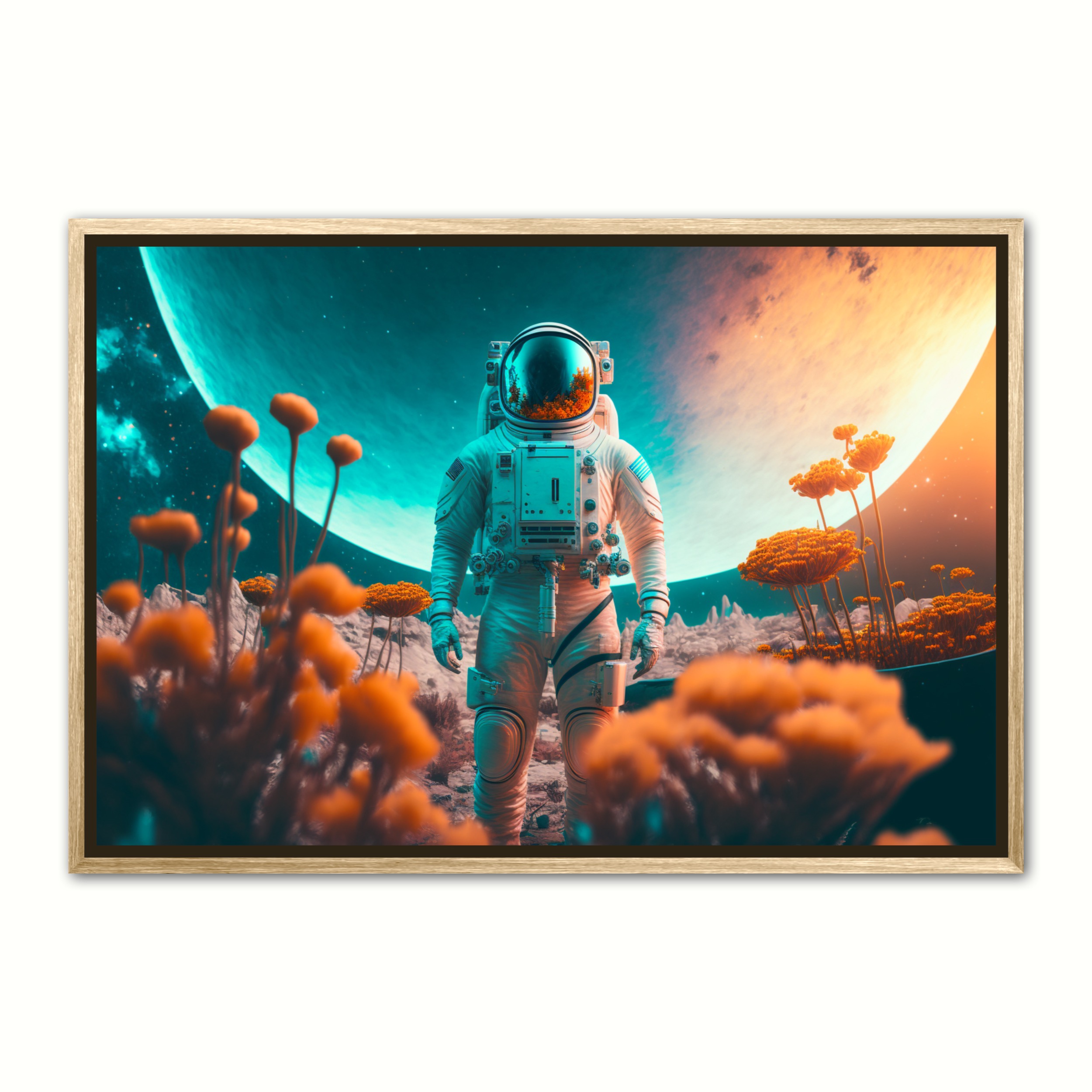 Billede af Plakat med Frste Skridt - Interstellar Orange 21 x 29,7 cm (A4)