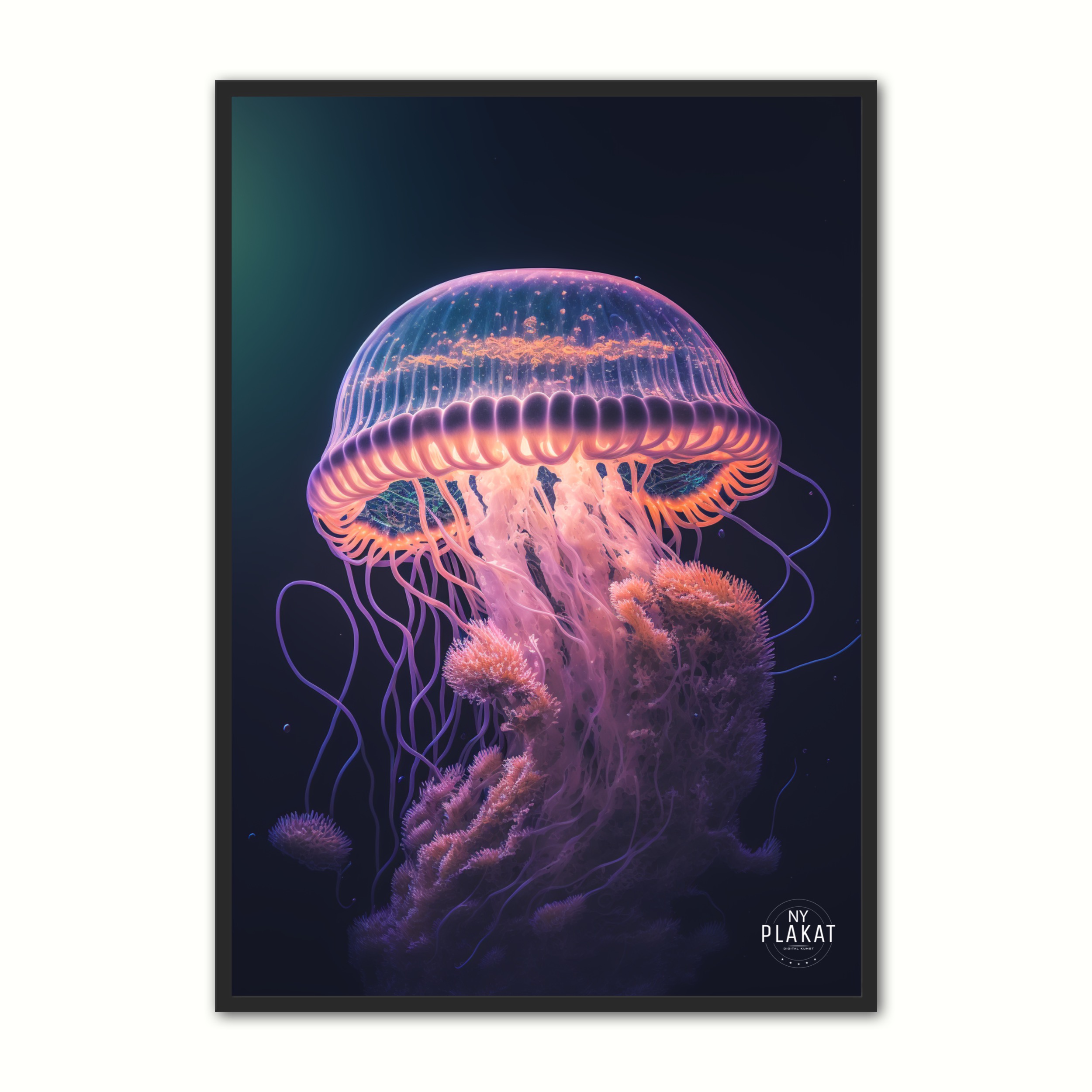Billede af Jellyfish plakat No. 1 21 x 29,7 cm (A4)