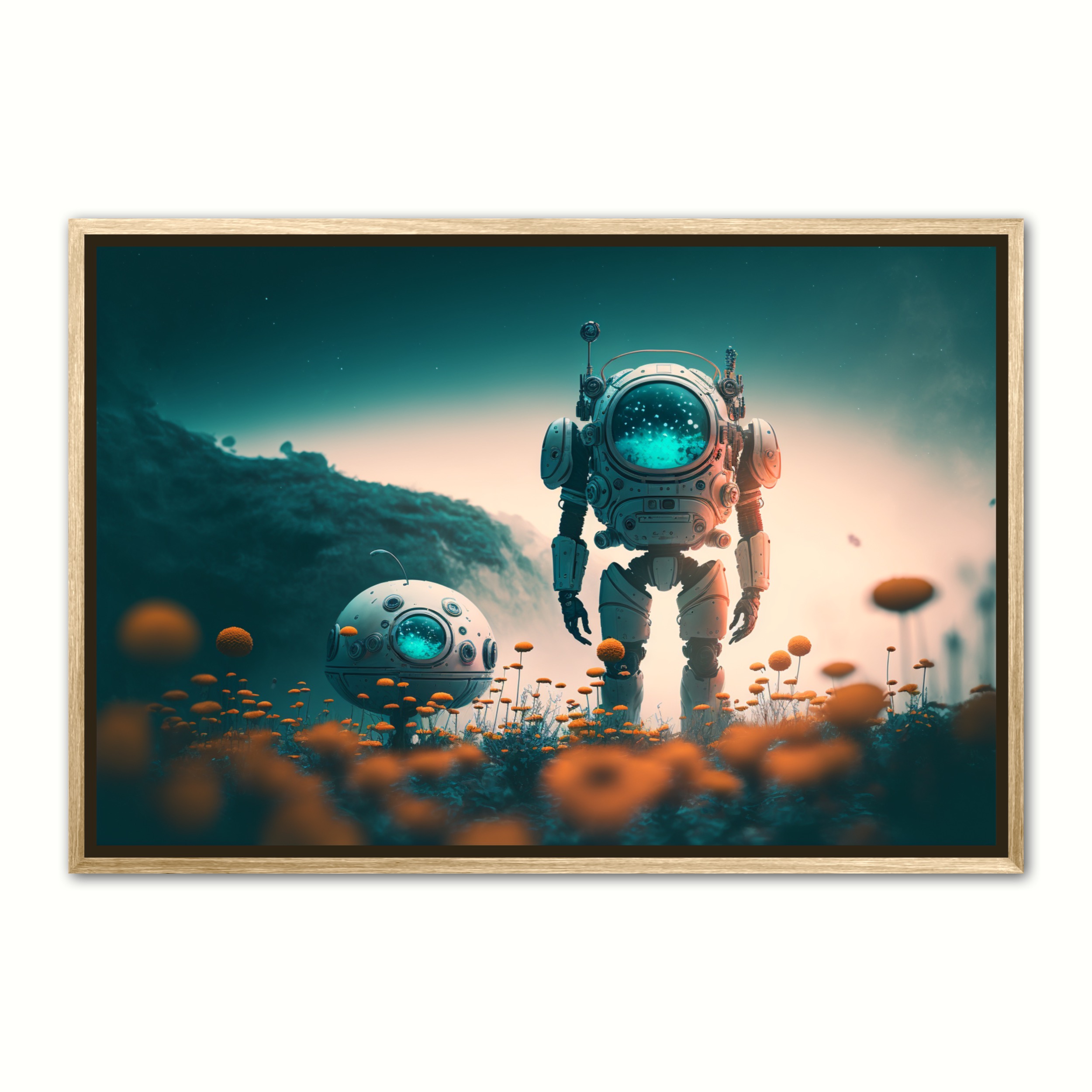 Billede af Plakat med Hjlperobot - Interstellar Orange 21 x 29,7 cm (A4)