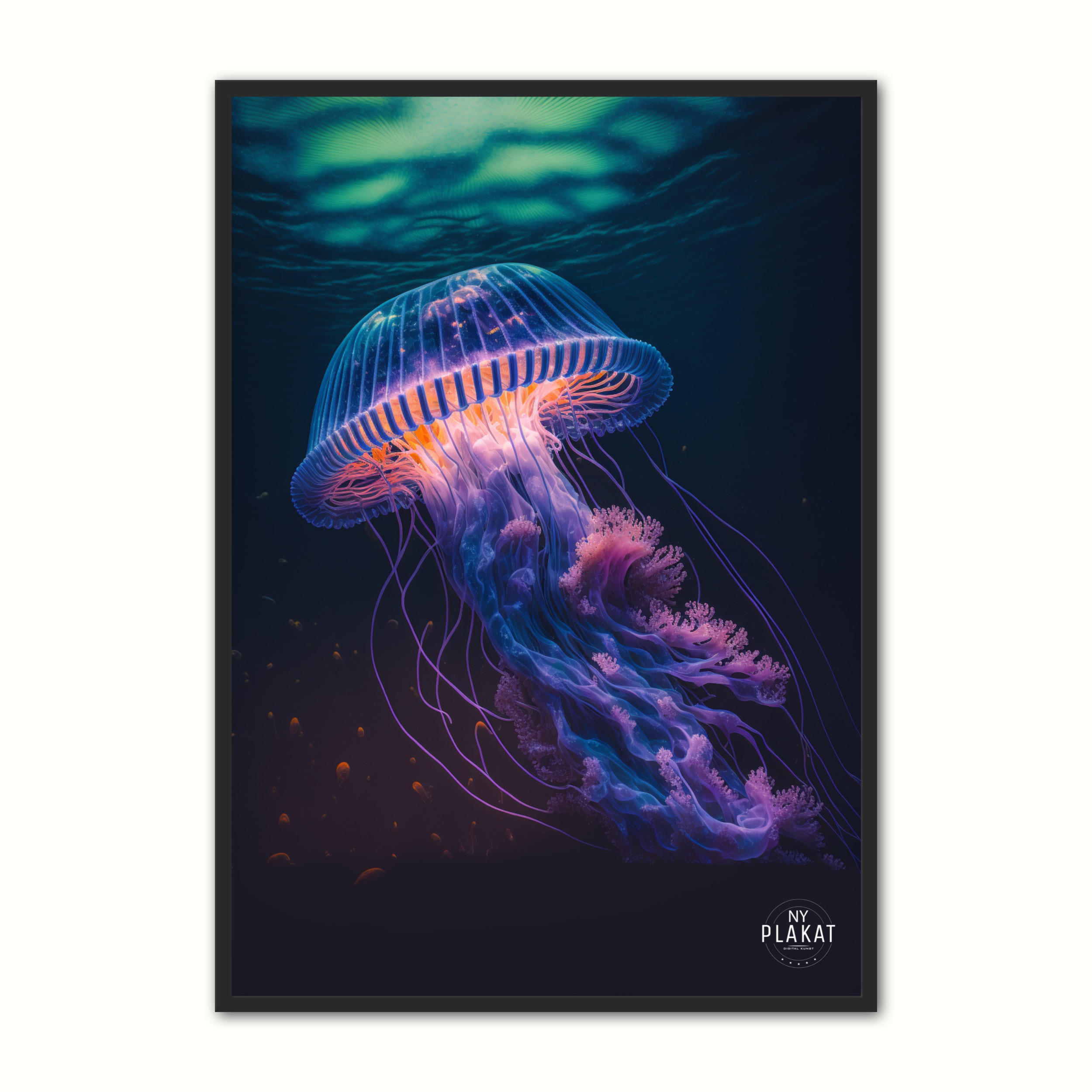 Se Jellyfish plakat No. 2 50 x 70 cm (B2) hos Nyplakat.dk