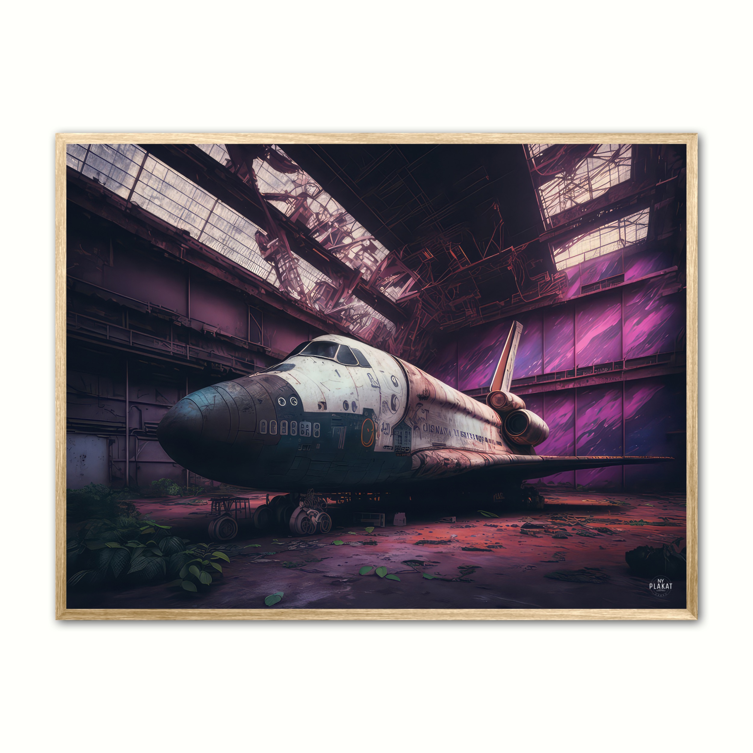 Billede af Plakat med Abandoned space shuttle - RON 21 x 29,7 cm (A4)