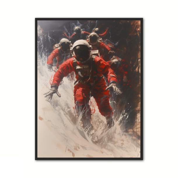 Plakat med Astronaut Plakat Nr. 28 30 x 40 cm