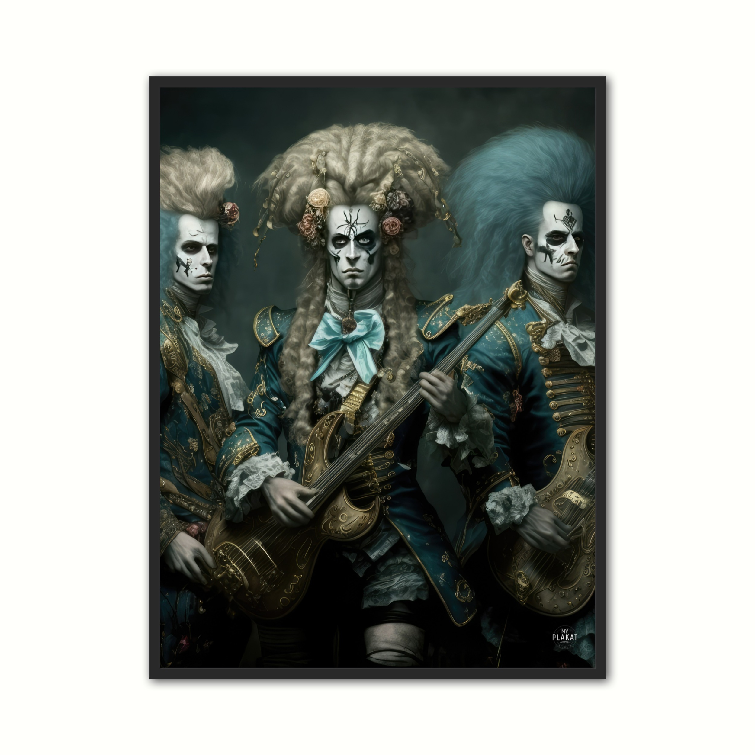 Plakat med Rococo Heavy Metal Band Plakat No. 1 - Barok 21 x 29,7 cm (A4)