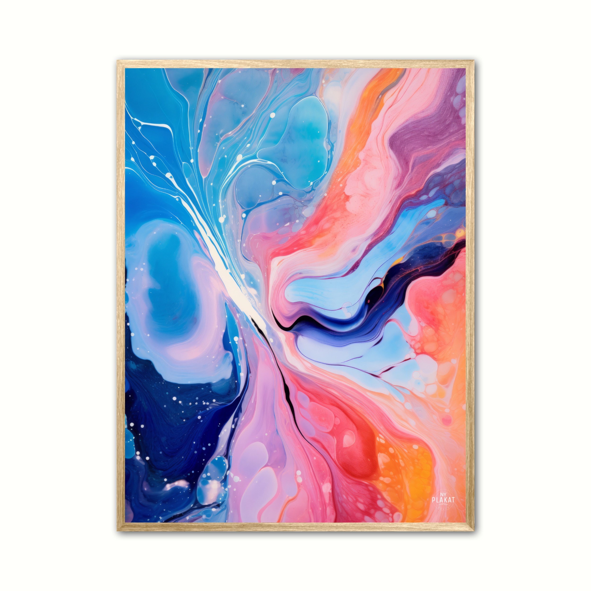 Plakat med Enchanted Mlange - Abstrakt 30 x 40 cm