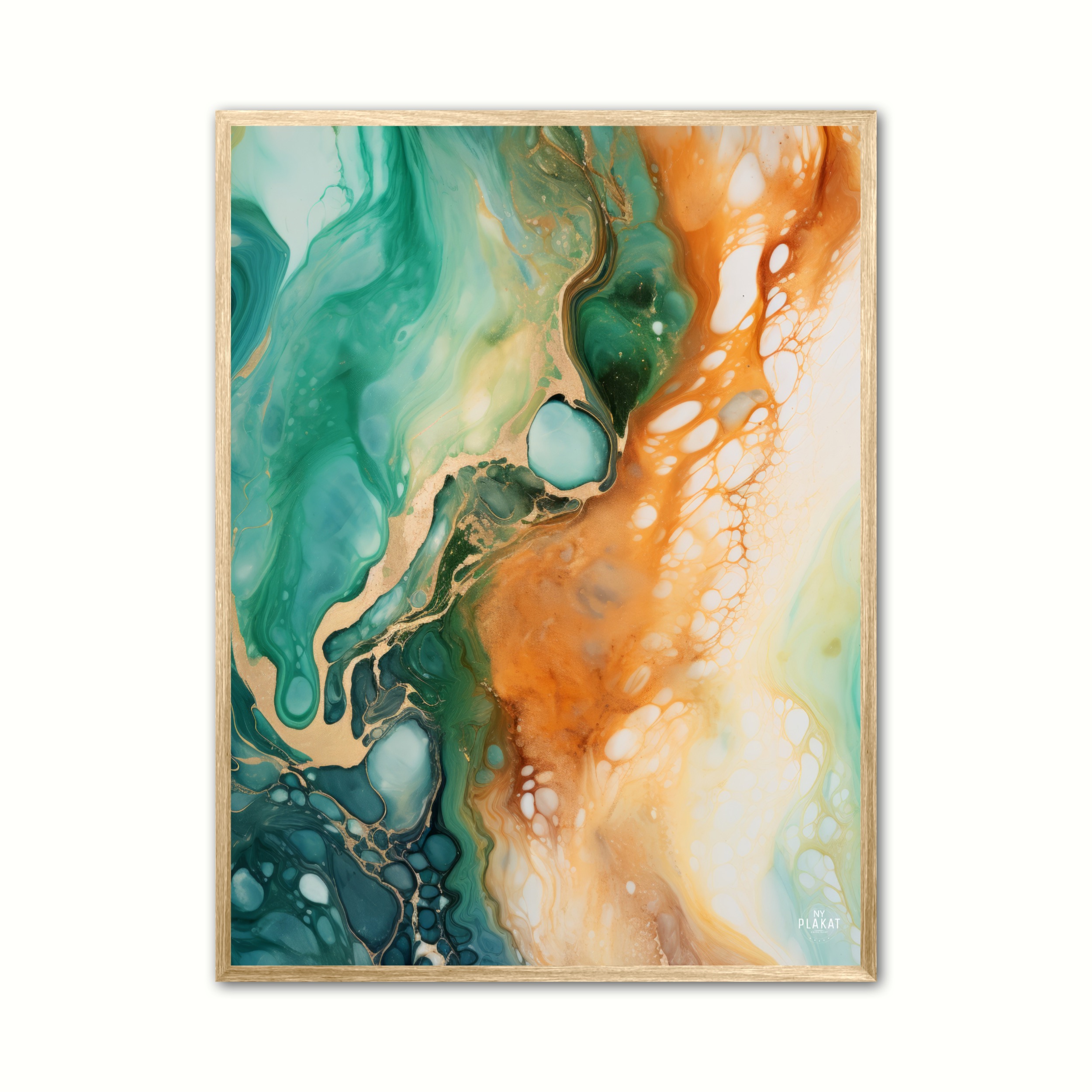 Plakat med Intuitive Visions - Abstrakt 30 x 40 cm