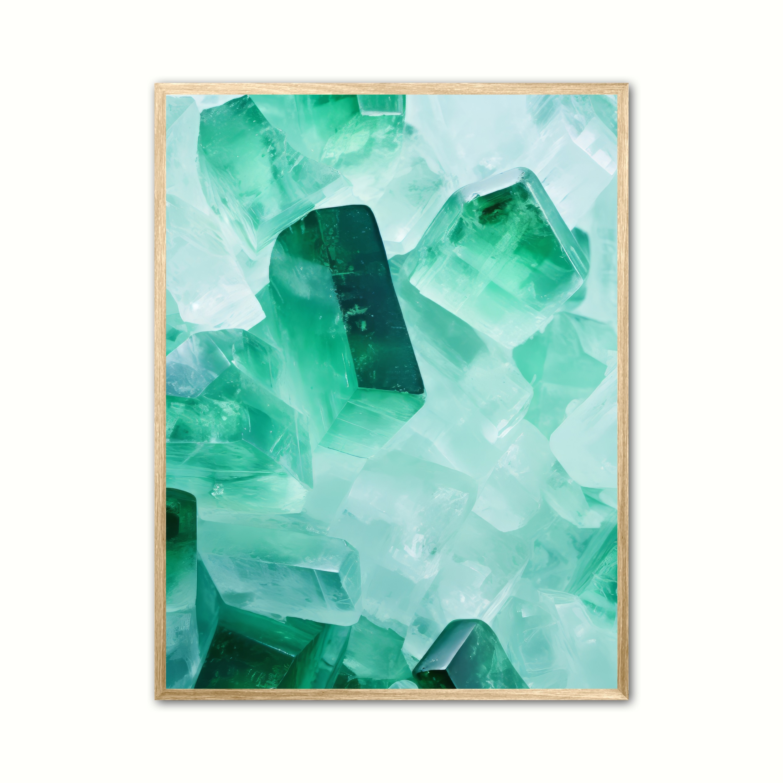Grn Aventurin plakat Nr. 3 - Krystaller 21 x 29,7 cm (A4)