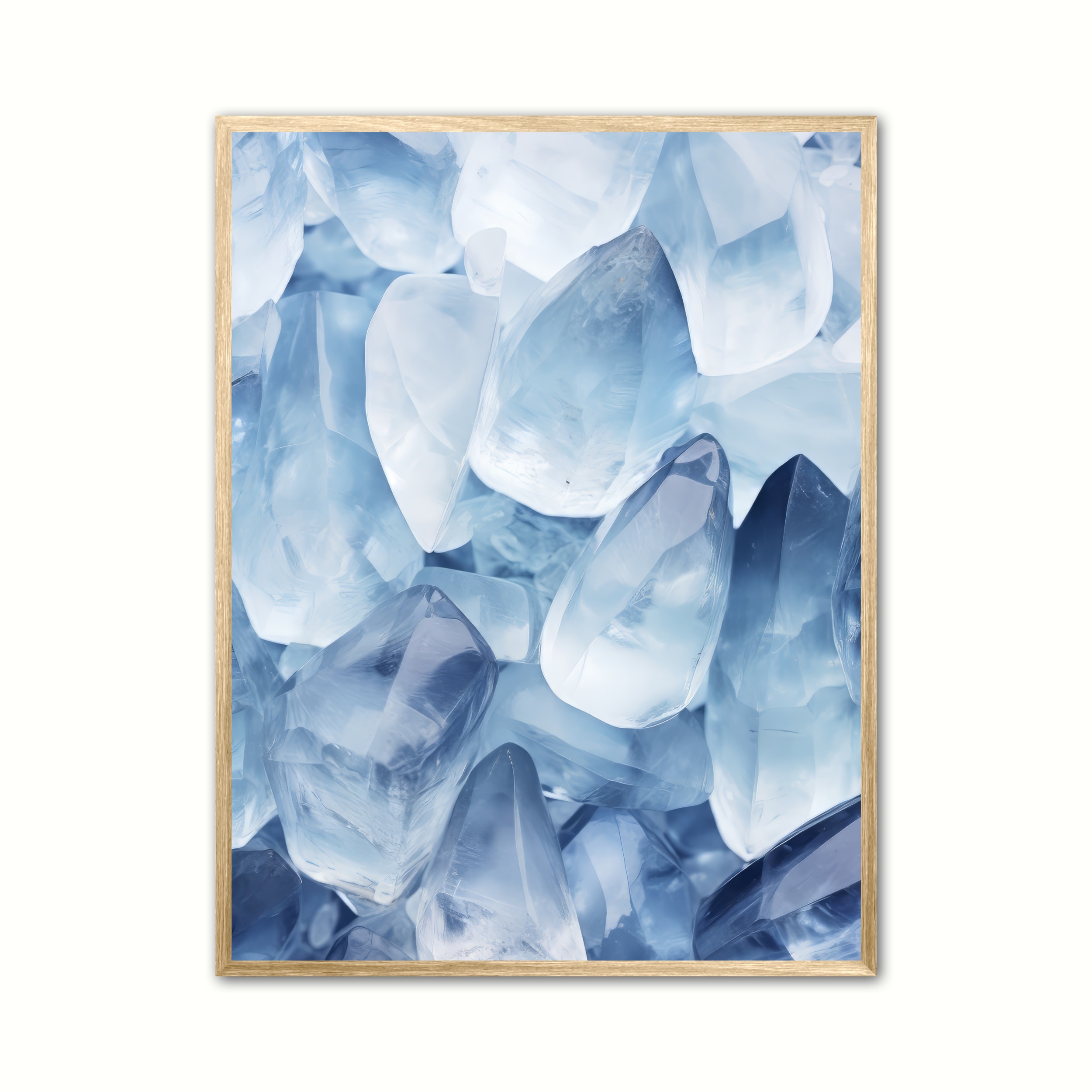 Plakat med Celestit Nr. 1 - Krystaller 30 x 40 cm