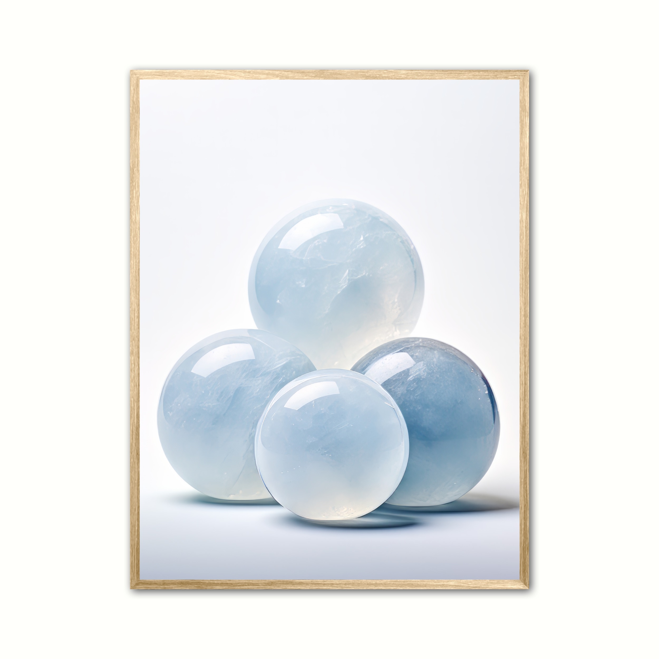 Plakat med Celestit Nr. 2 - Krystaller 21 x 29,7 cm (A4)