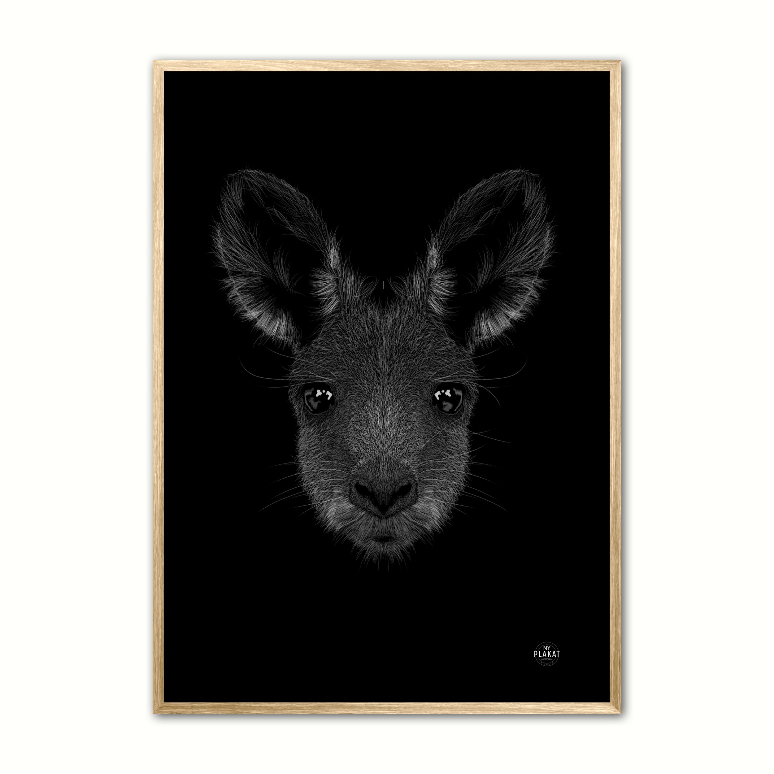 Knguru - Scribble plakat 30 x 40 cm