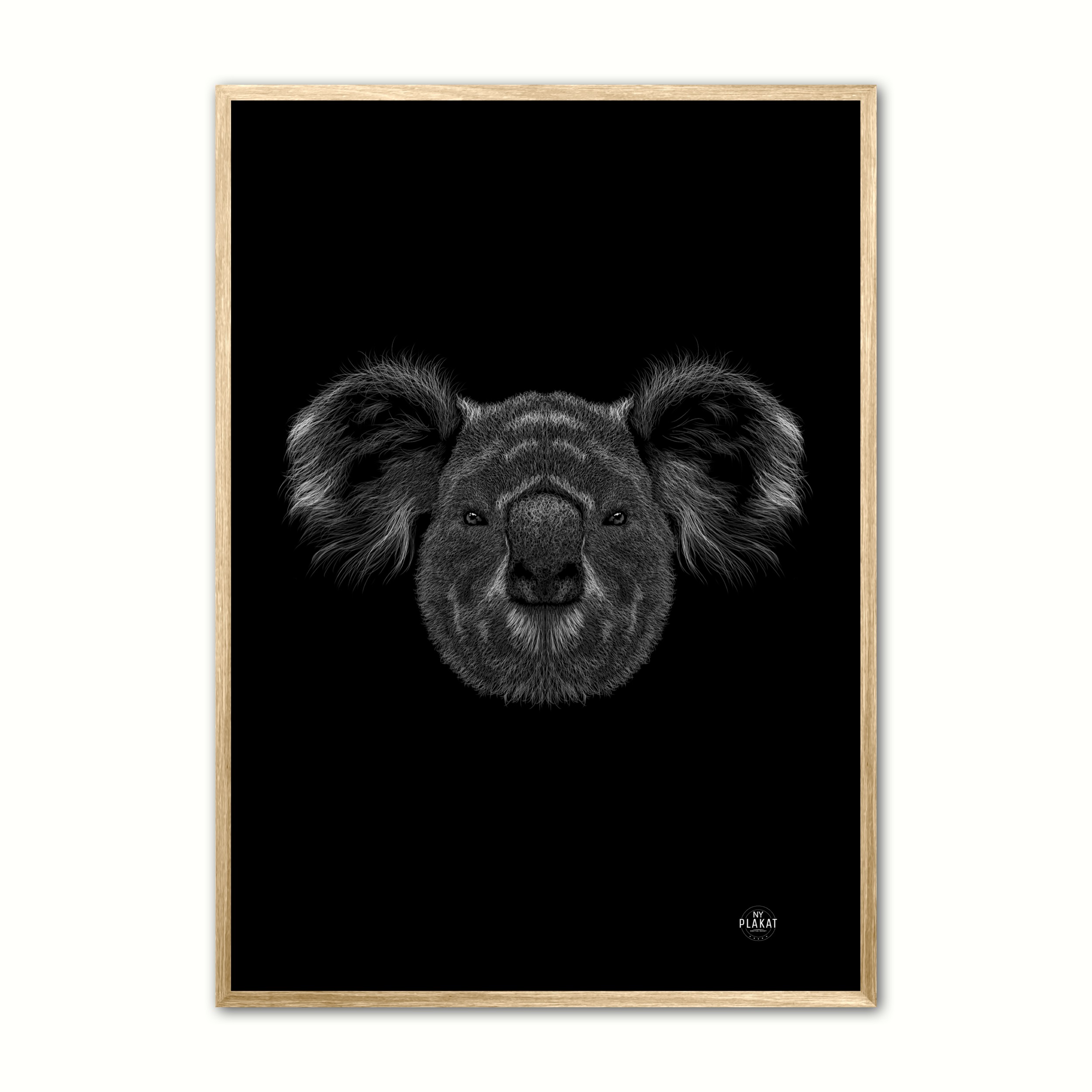 Billede af Koala - Scribble plakat 21 x 29,7 cm (A4)