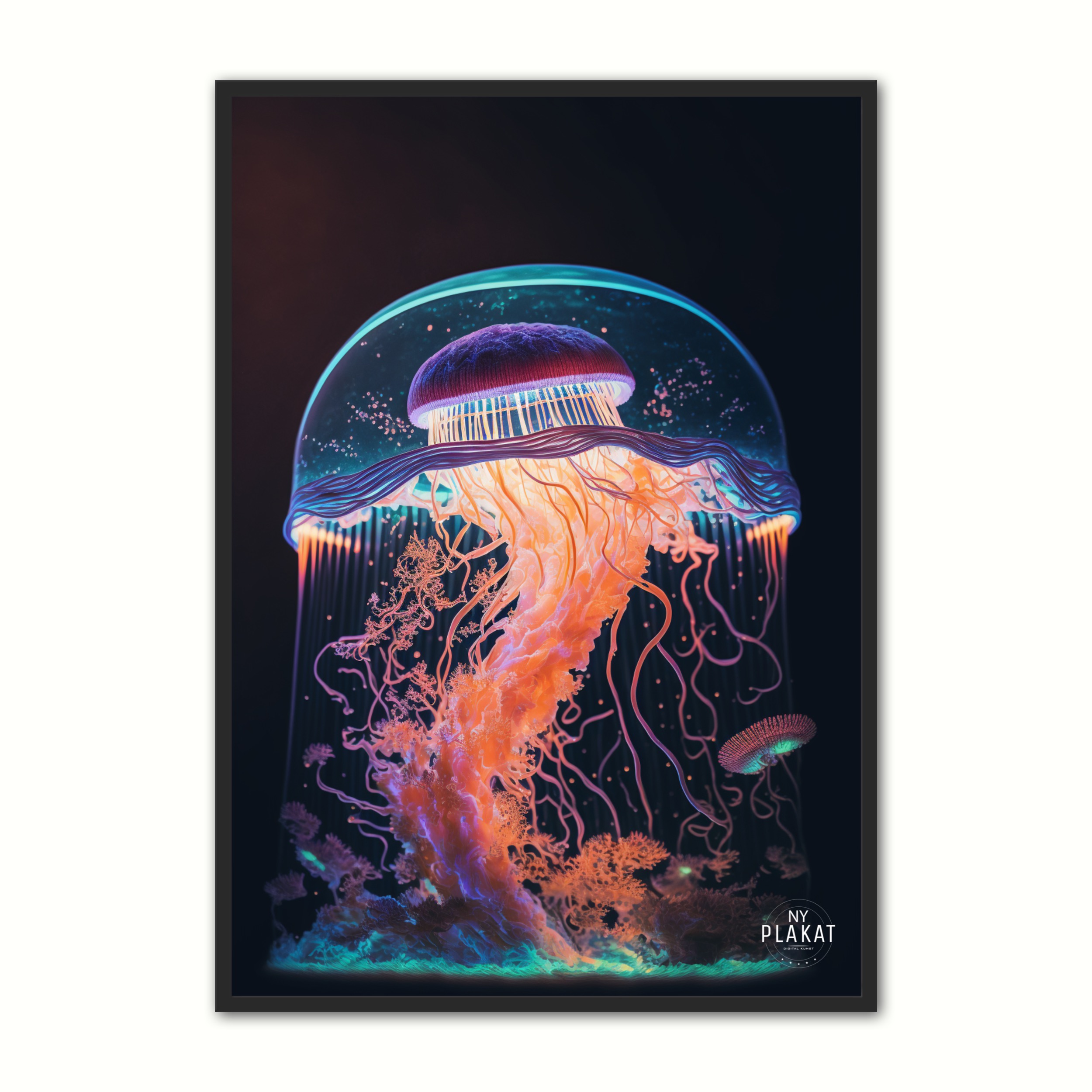 Se Jellyfish plakat No. 3 30 x 40 cm hos Nyplakat.dk