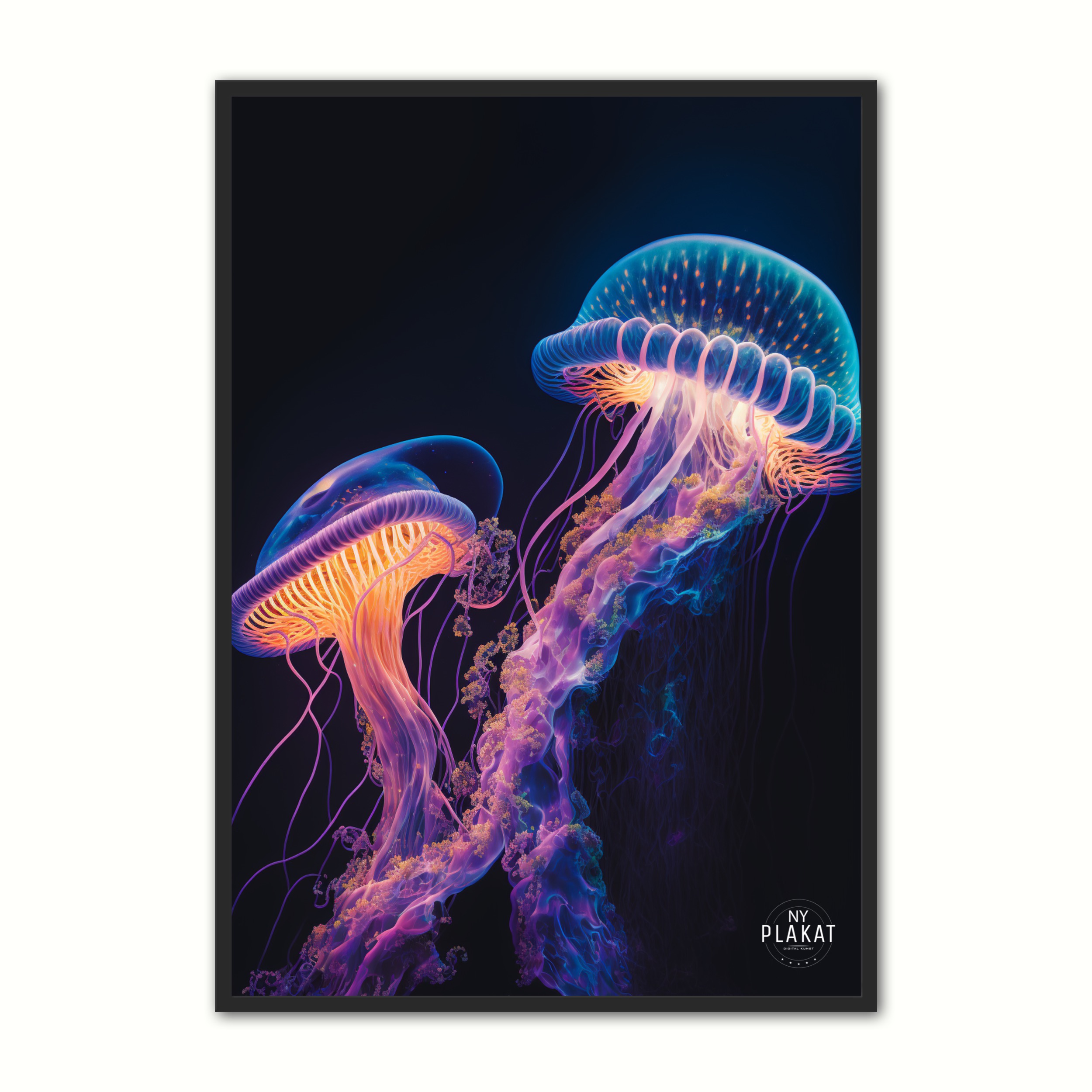 Billede af Jellyfish plakat No. 4 21 x 29,7 cm (A4)