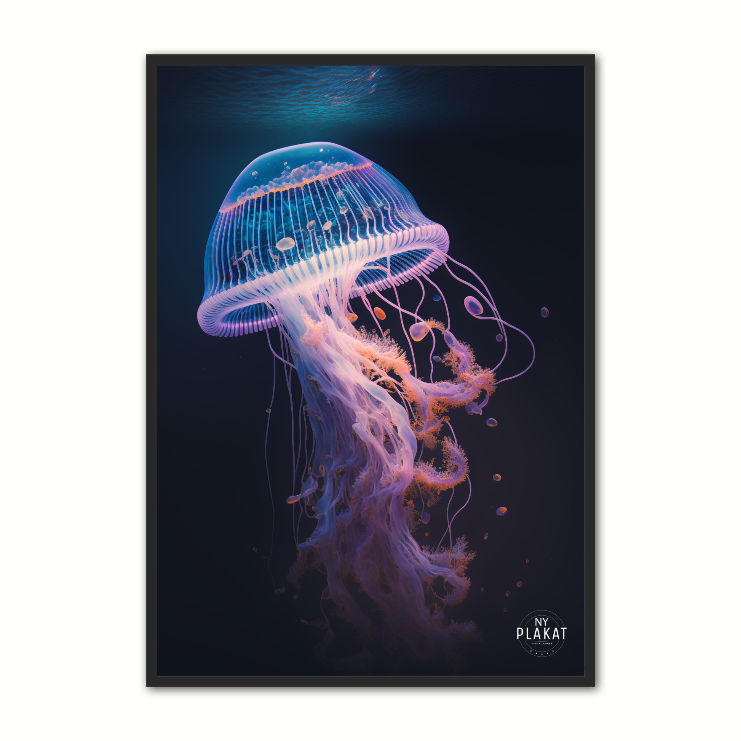 Billede af Jellyfish plakat No. 5 21 x 29,7 cm (A4)
