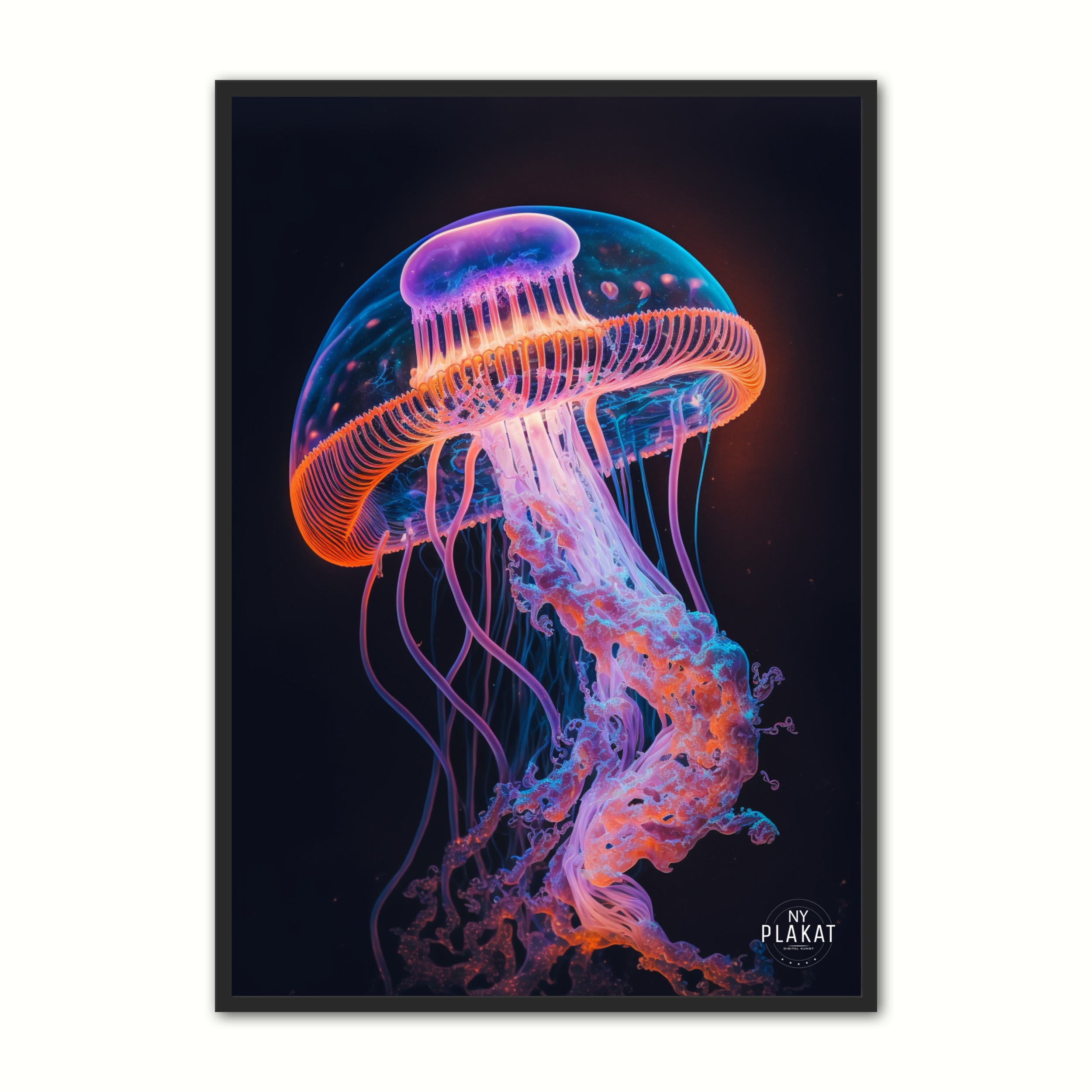 Billede af Jellyfish plakat No. 7 21 x 29,7 cm (A4)