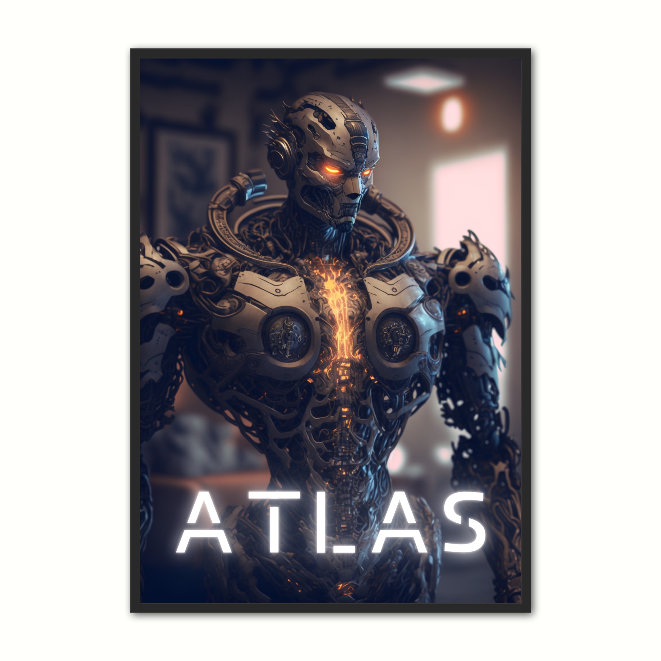 Billede af Plakat med Atlas - Android 21 x 29,7 cm (A4)