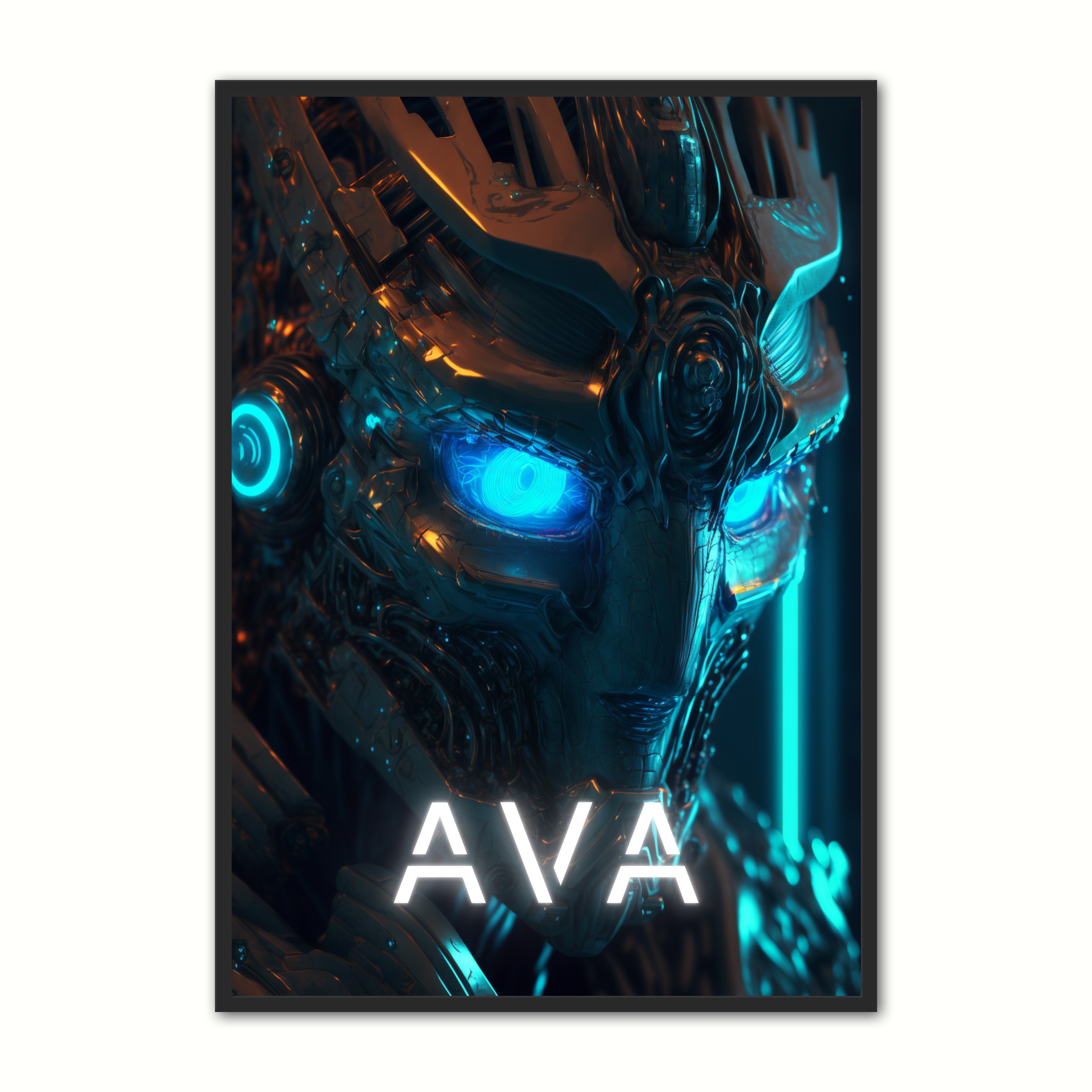 Billede af Plakat med Ava - Android 21 x 29,7 cm (A4)