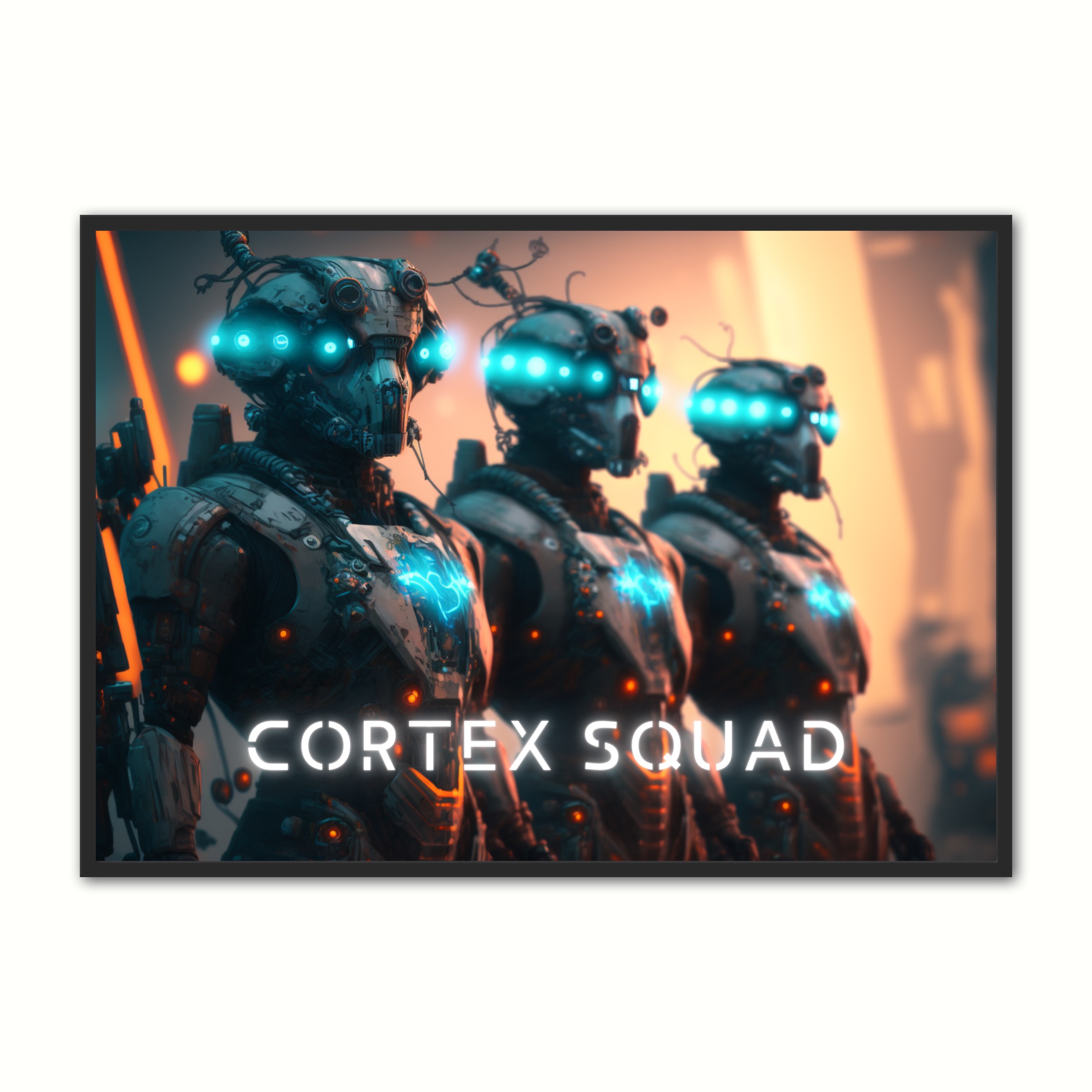 Se Plakat med Cortex Squad - Android 30 x 40 cm hos Nyplakat.dk