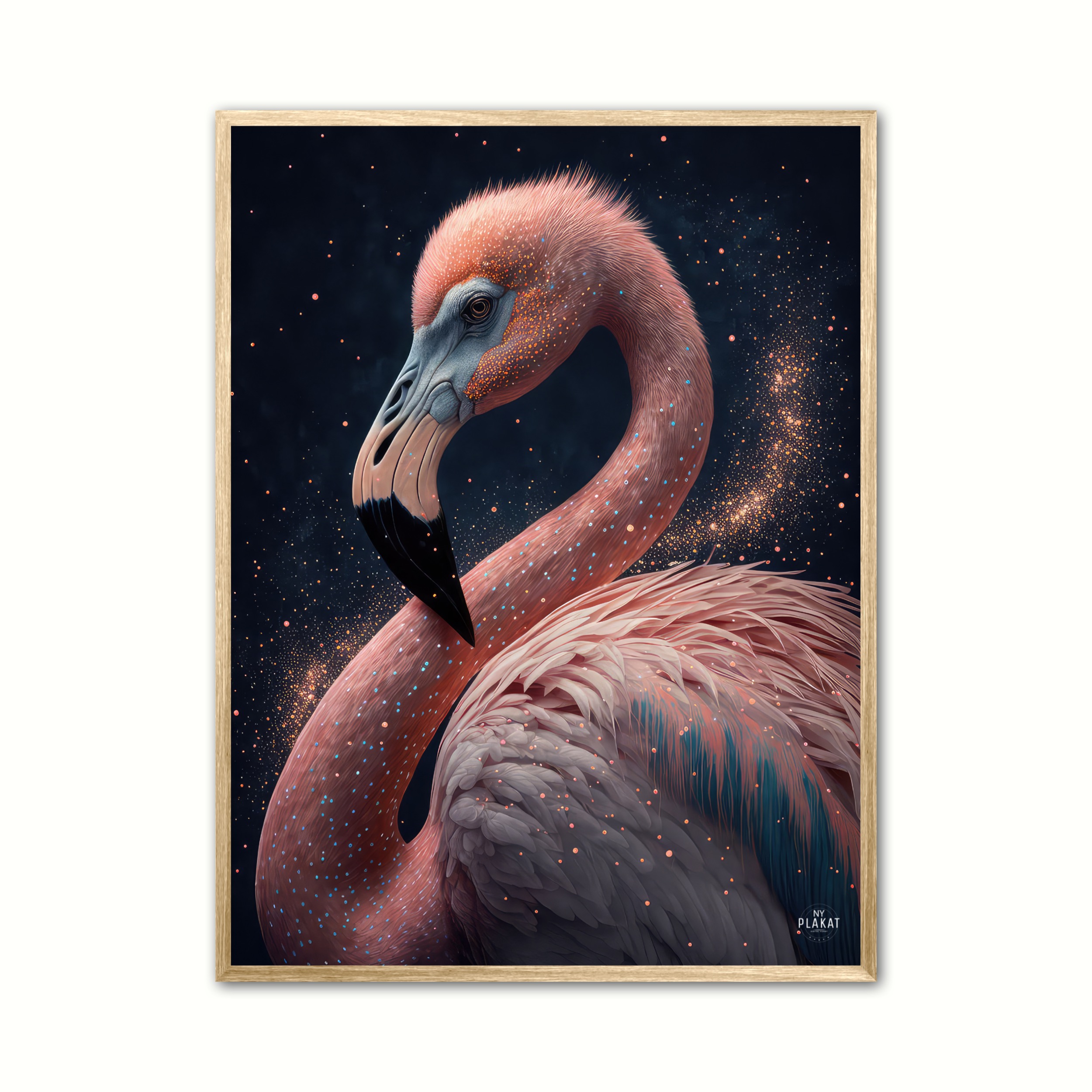 Se Plakat med Flamingo Nr. 1 50 x 70 cm (B2) hos Nyplakat.dk