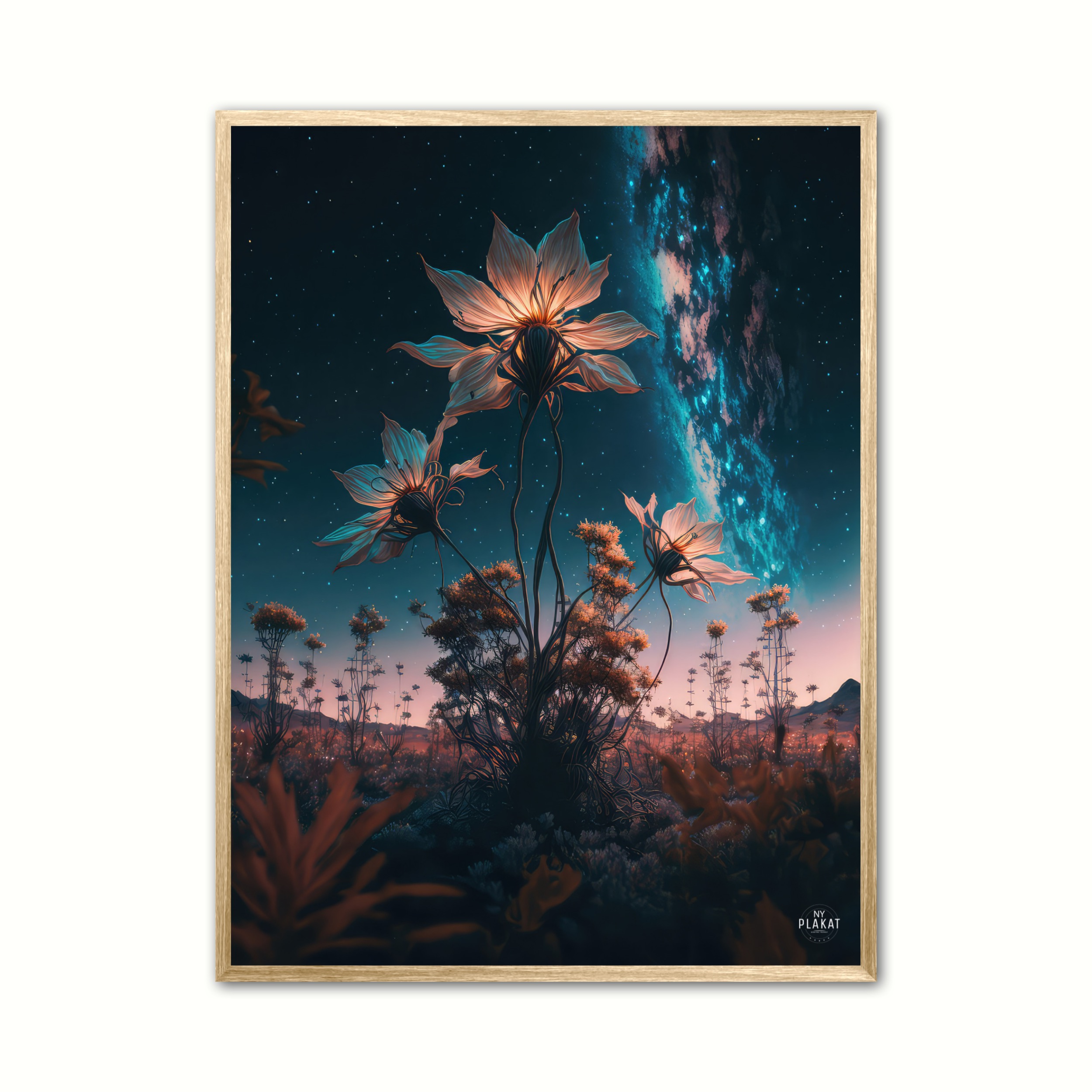 Plakat med Interstellar Flower No. 2 21 x 29,7 cm (A4)
