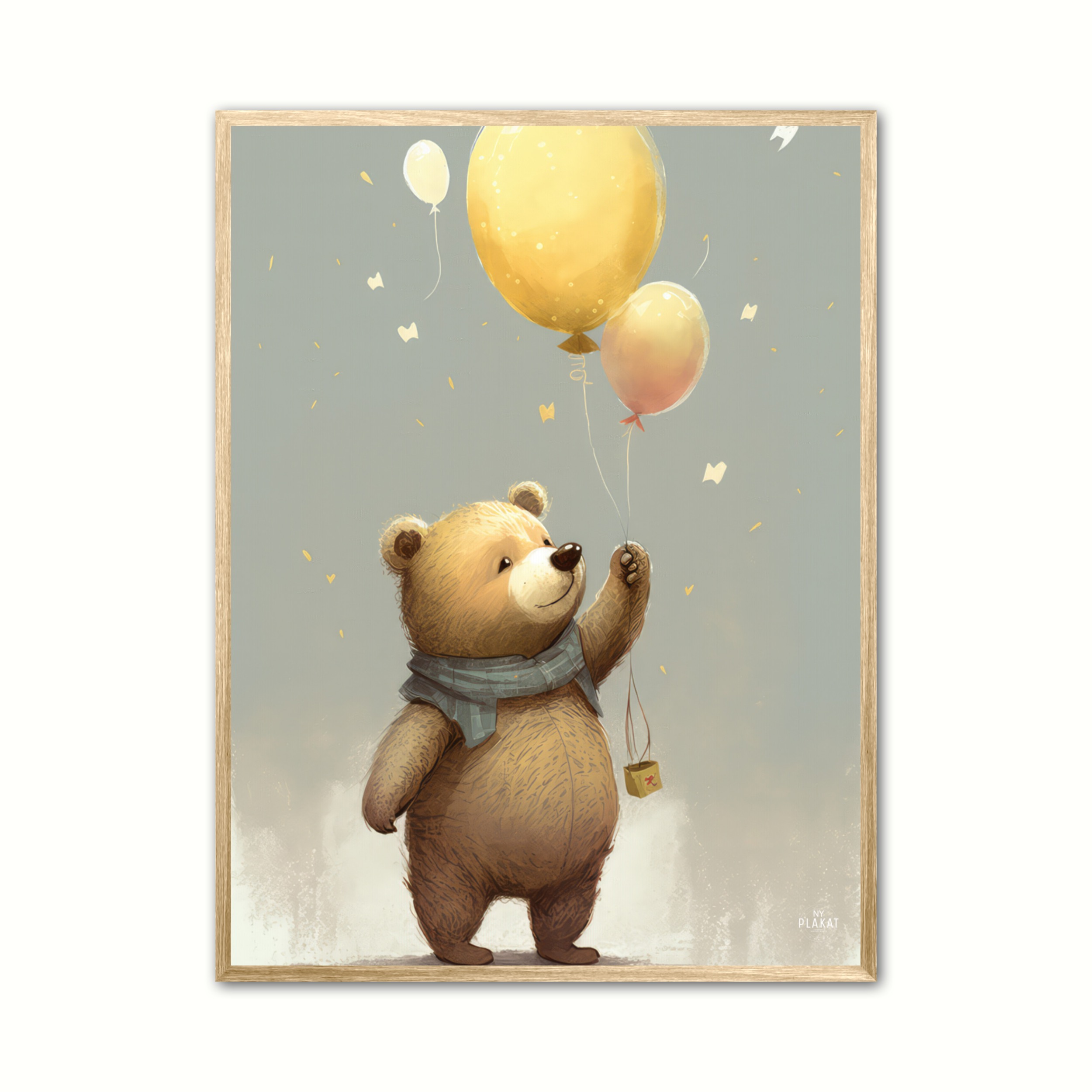 Plakat med Ballon tid - Illustration 50 x 70 cm (B2)