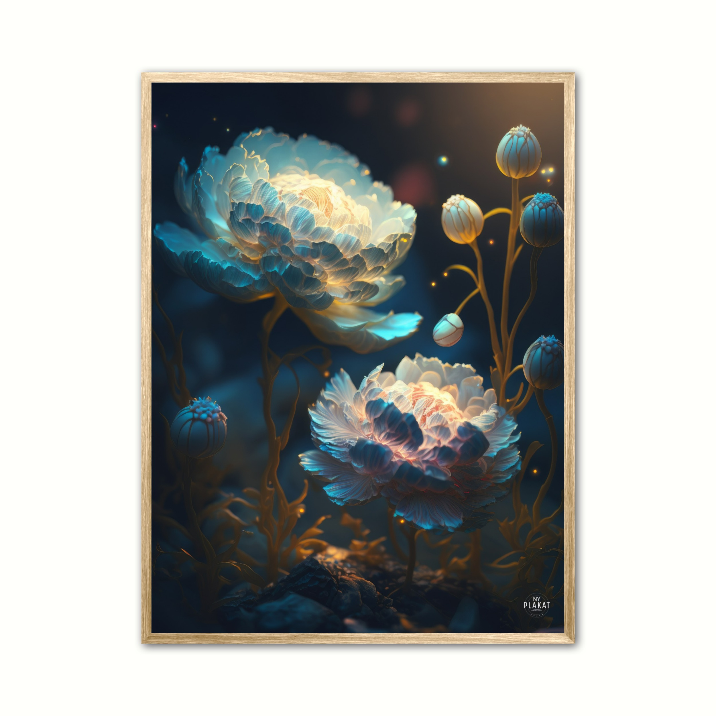Plakat med Pon Nr. 1 - Blomst 21 x 29,7 cm (A4)