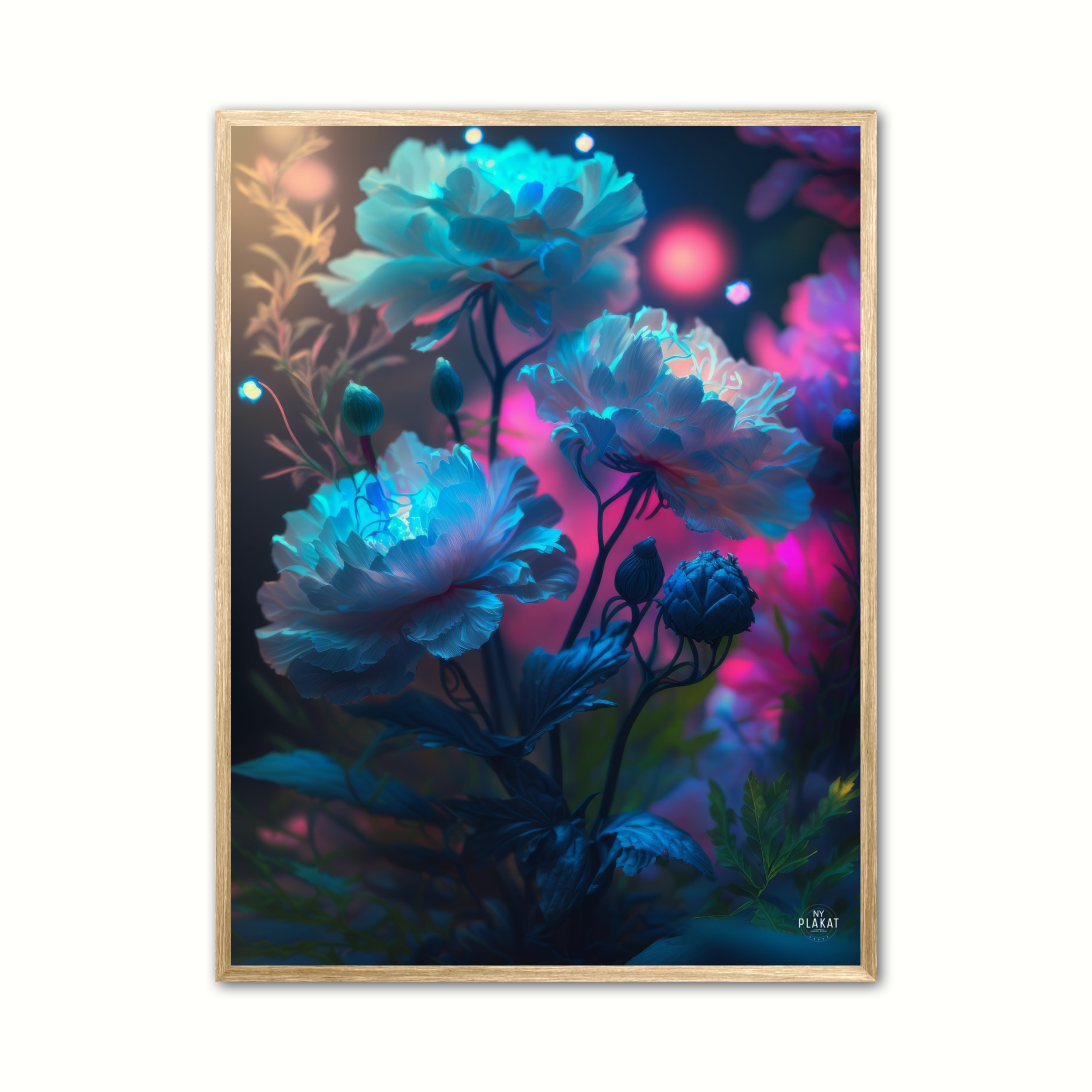 Plakat med Pon Nr. 2 - Blomst 21 x 29,7 cm (A4)