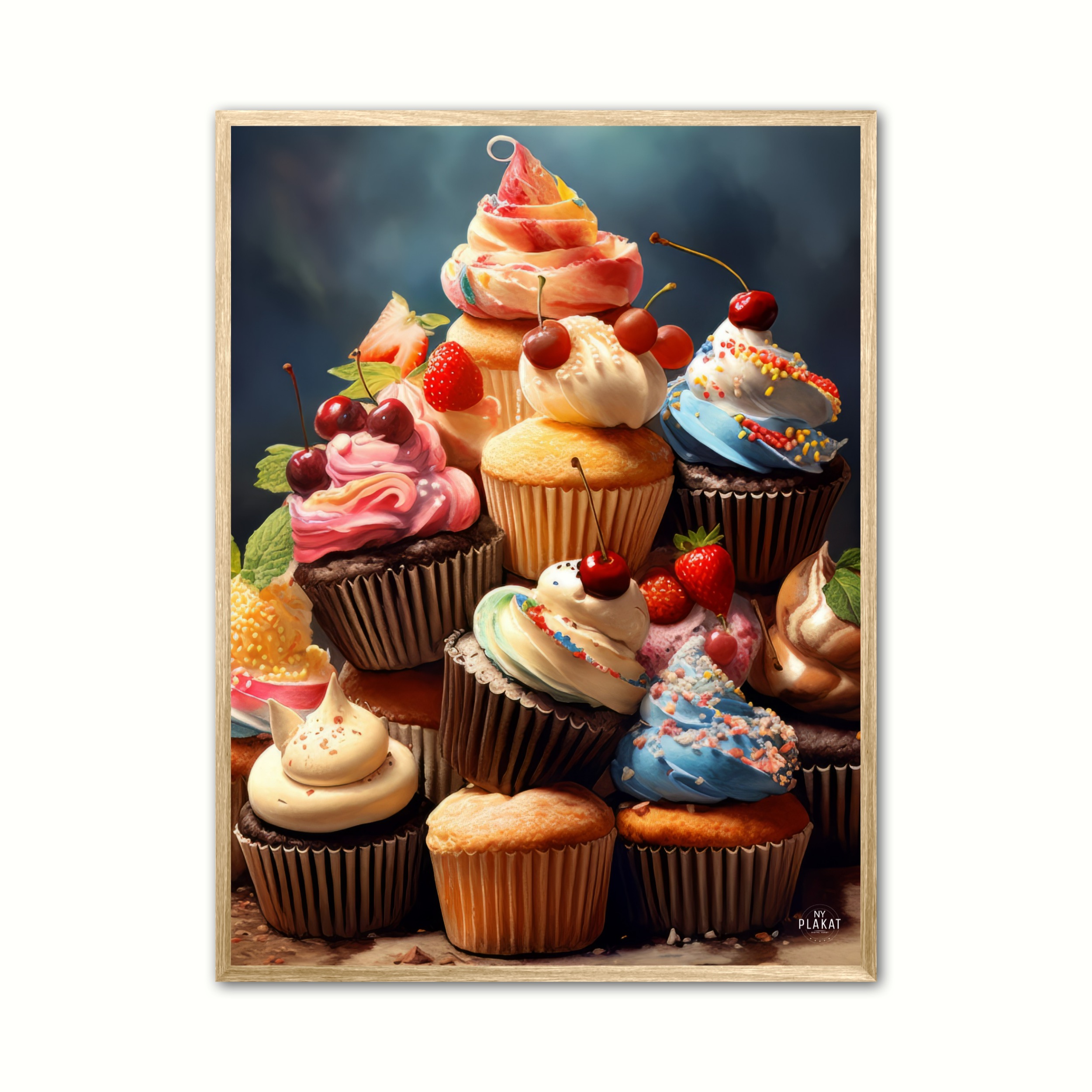 Plakat med Cupcake Festival - Sde Sager 21 x 29,7 cm (A4)