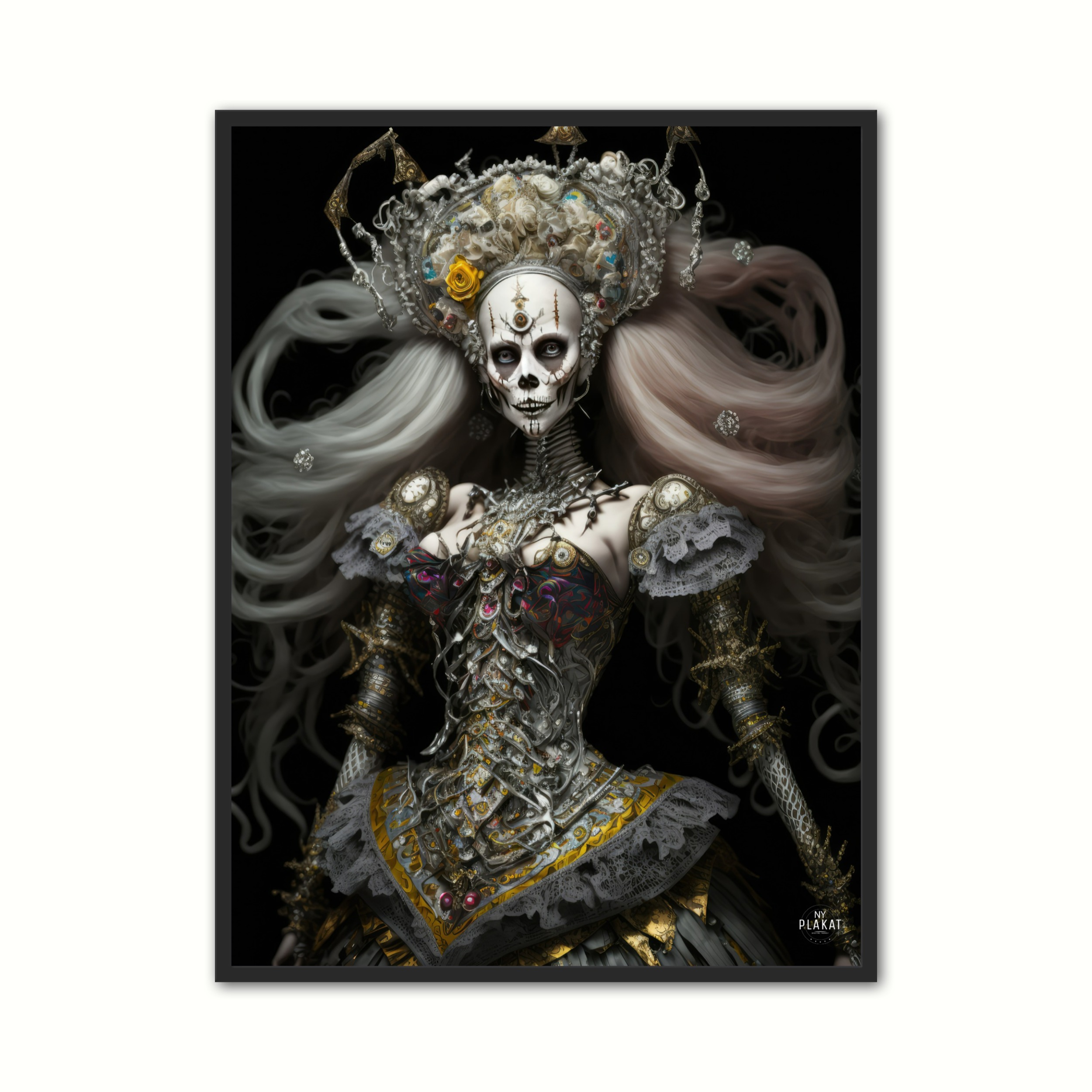 Billede af Plakat med Baroque Queen Plakat No. 4 - Barok 21 x 29,7 cm (A4)
