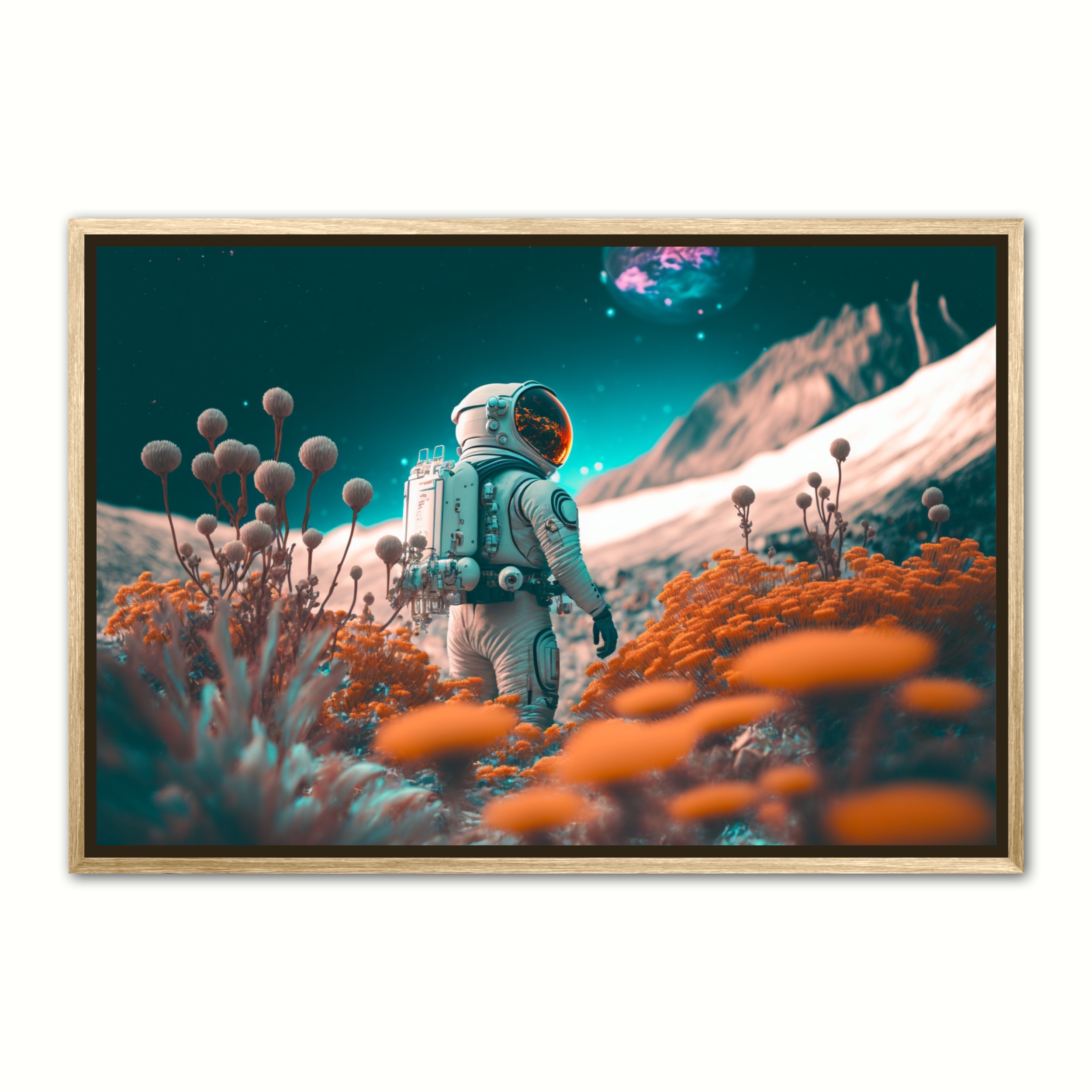 Billede af P vej - Interstellar Orange plakat 21 x 29,7 cm (A4)