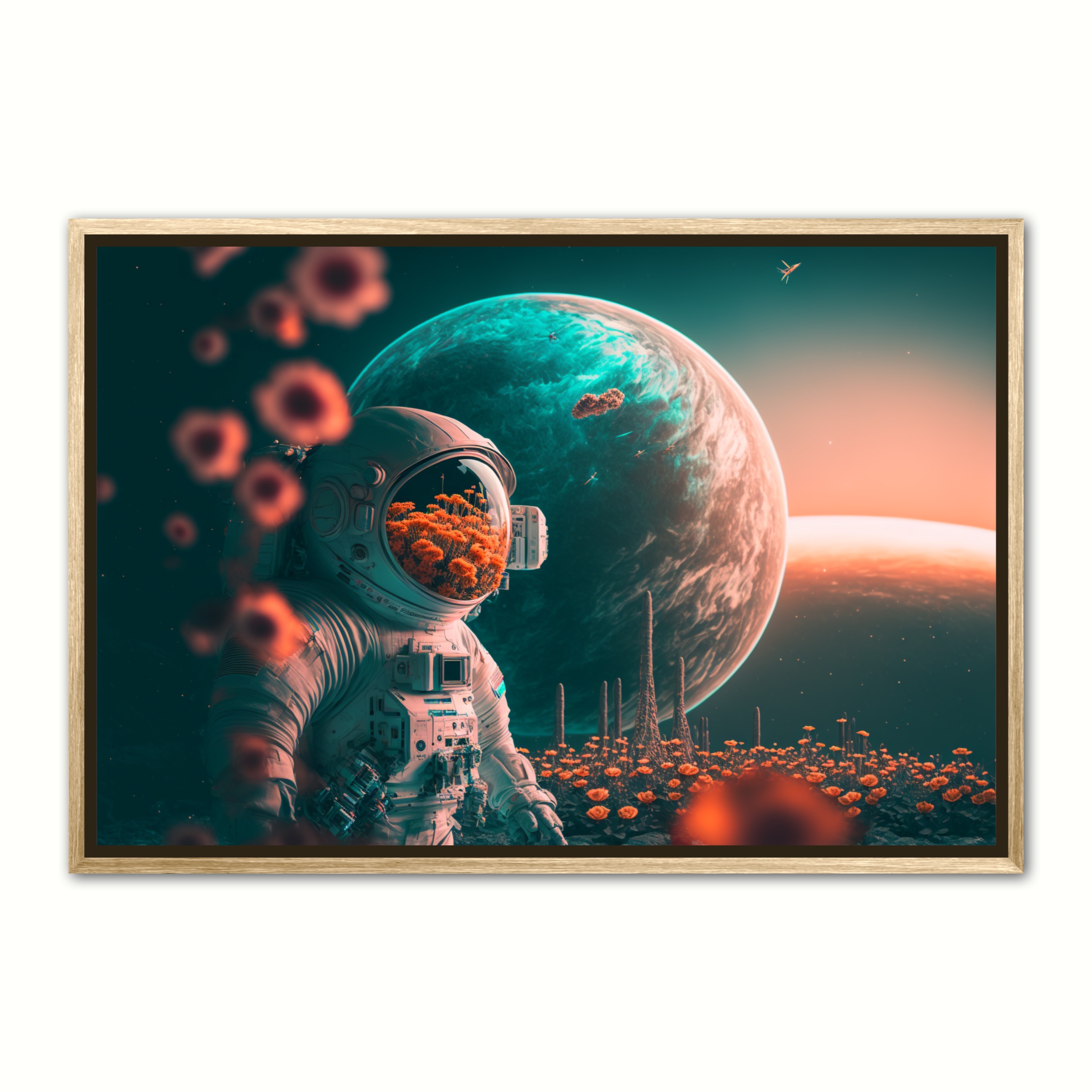 Billede af Plakat med Stilhed - Interstellar Orange 21 x 29,7 cm (A4)