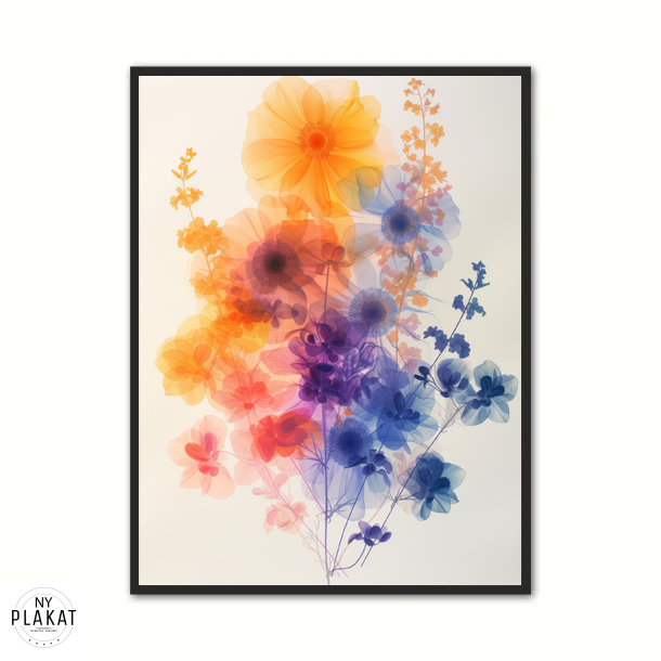 Blomster Plakat 2 - Naturplakater 21 x 29,7 cm (A4)