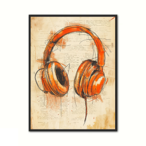 HeadPhones Plakat 1 - Musikplakat