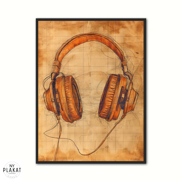 HeadPhones Plakat 2 - Musikplakat