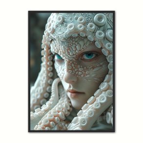 Hybrid Albino Octopus - Fantasi Plakat