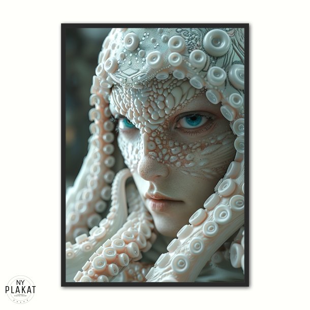 Hybrid Albino Octopus - Fantasi Plakat