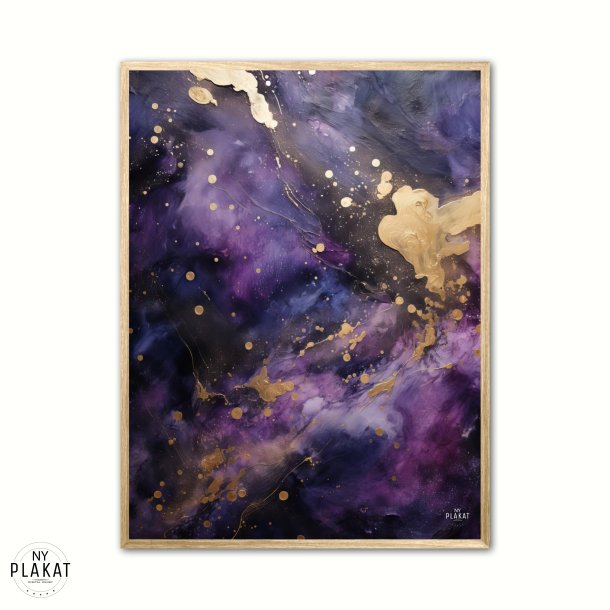 Purple Nebula plakat - Abstrakt