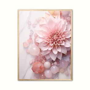 Rosakvarts Nr. 14 -  Krystal plakat