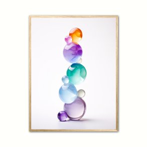 Regnbue Fluorit Nr. 11 - Krystal plakat