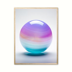 Regnbue Fluorit Nr. 14 - Krystal plakat