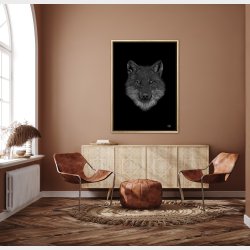 Ulv - Scribble plakat