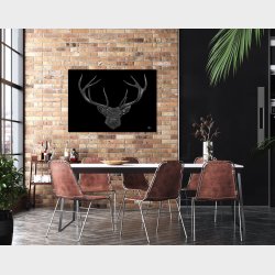 Kronhjort - Scribble plakat