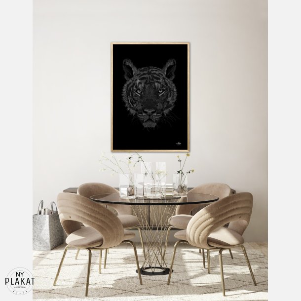 Bengalsk Tiger - Scribble plakat