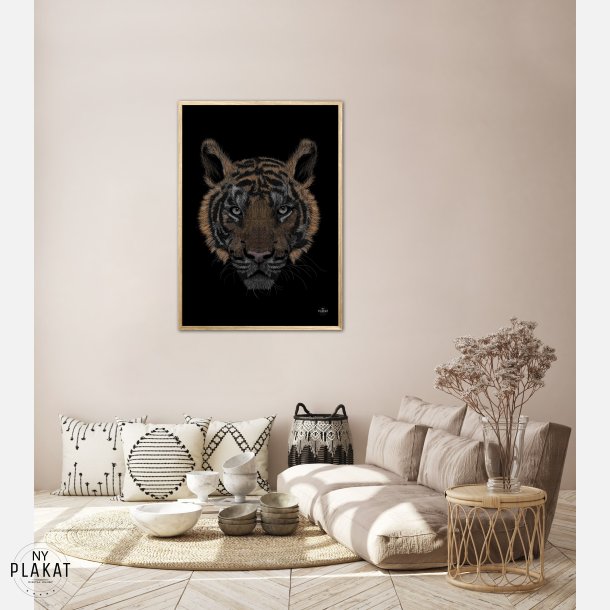 Bengalsk Tiger i farver plakat