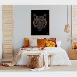 Bengalsk Tiger i farver plakat