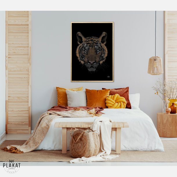 Bengalsk Tiger i farver plakat