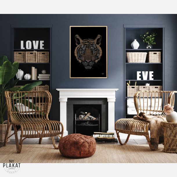 Bengalsk Tiger i farver plakat