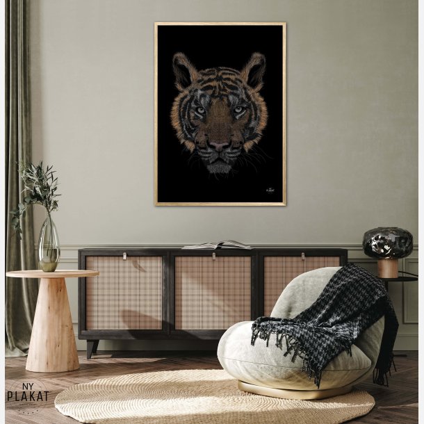 Bengalsk Tiger i farver plakat