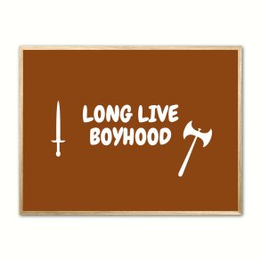Long Live Boyhood plakat - Brun