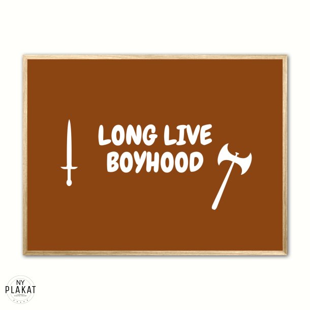 Long Live Boyhood plakat - Brun